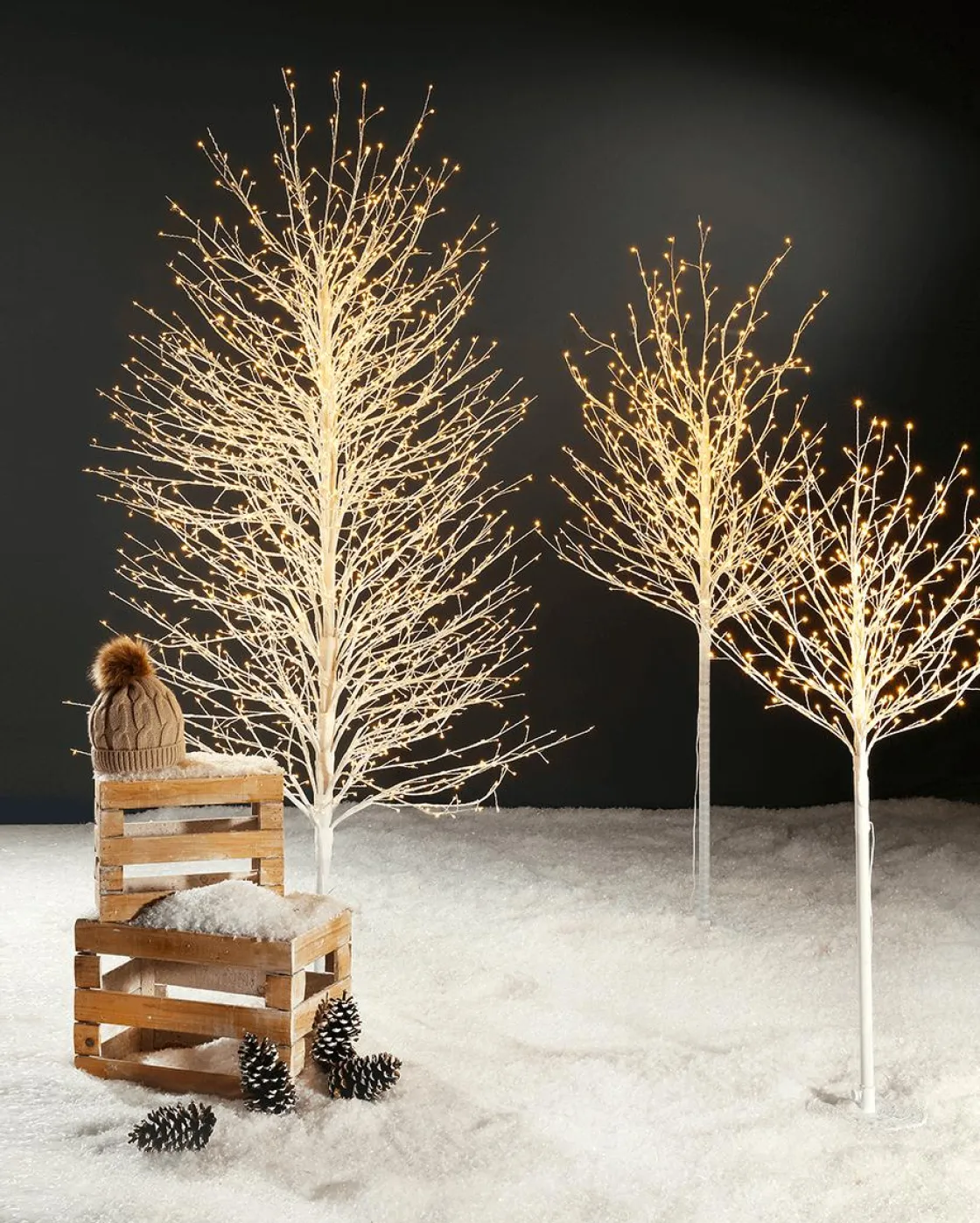 DecoWoerner Decoración De Invierno|Árboles Artificiales>Árbol De Luces LED, 120 Cm