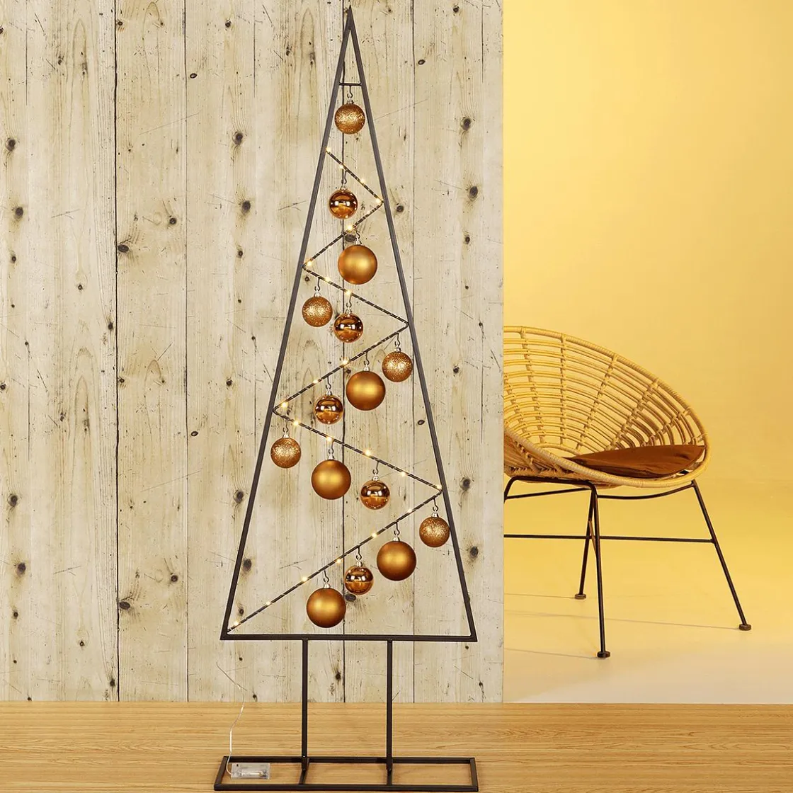 DecoWoerner Figuras De Navidad>Árbol De Metal Altura 150 Cm