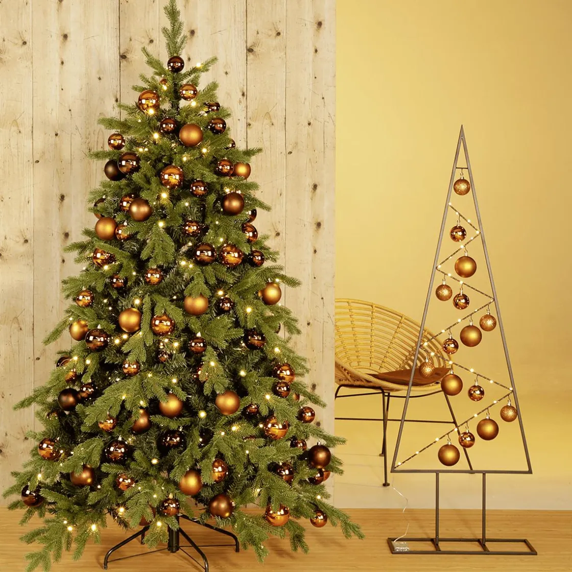 DecoWoerner Figuras De Navidad>Árbol De Metal Altura 150 Cm