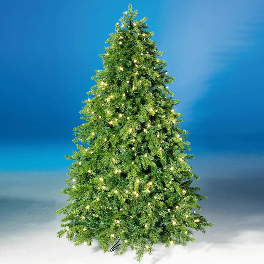 DecoWoerner Árboles De Navidad Artificiales>Árbol De Navidad Artificial Nordmann Abeto Con LED 210 Cm