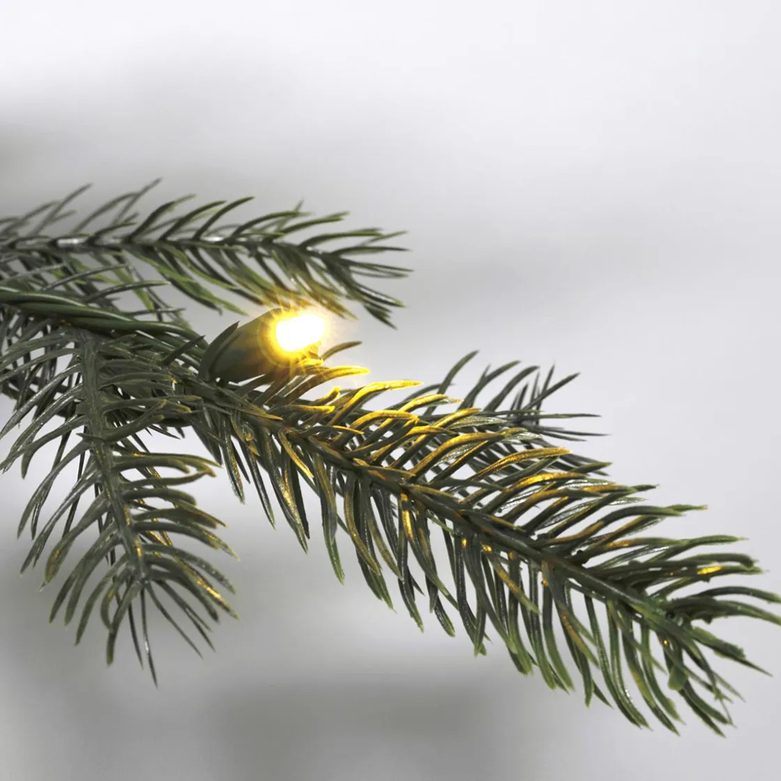 DecoWoerner Árboles De Navidad Artificiales>Árbol De Navidad Artificial Nordmann Abeto Con LED 210 Cm