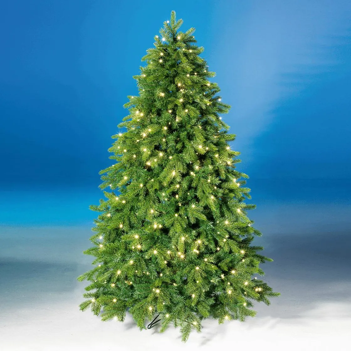 DecoWoerner Árboles De Navidad Artificiales>Árbol De Navidad Artificial Nordmann Abeto Con LED 300 Cm
