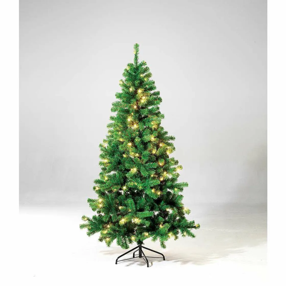 DecoWoerner Árboles De Navidad Artificiales>Árbol De Navidad Artificial Estrecho Con LED 180 Cm