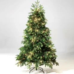 DecoWoerner Árboles De Navidad Artificiales>Árbol De Navidad Artificial Abeto Noble Con LED 150 Cm