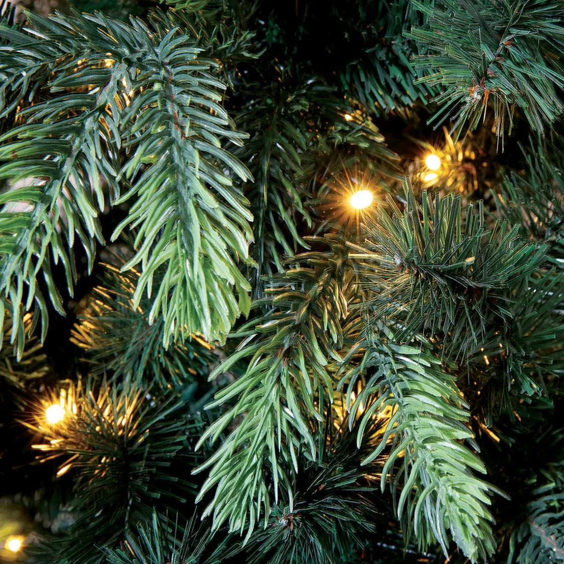 DecoWoerner Árboles De Navidad Artificiales>Árbol De Navidad Artificial Abeto Noble Con LED 210 Cm