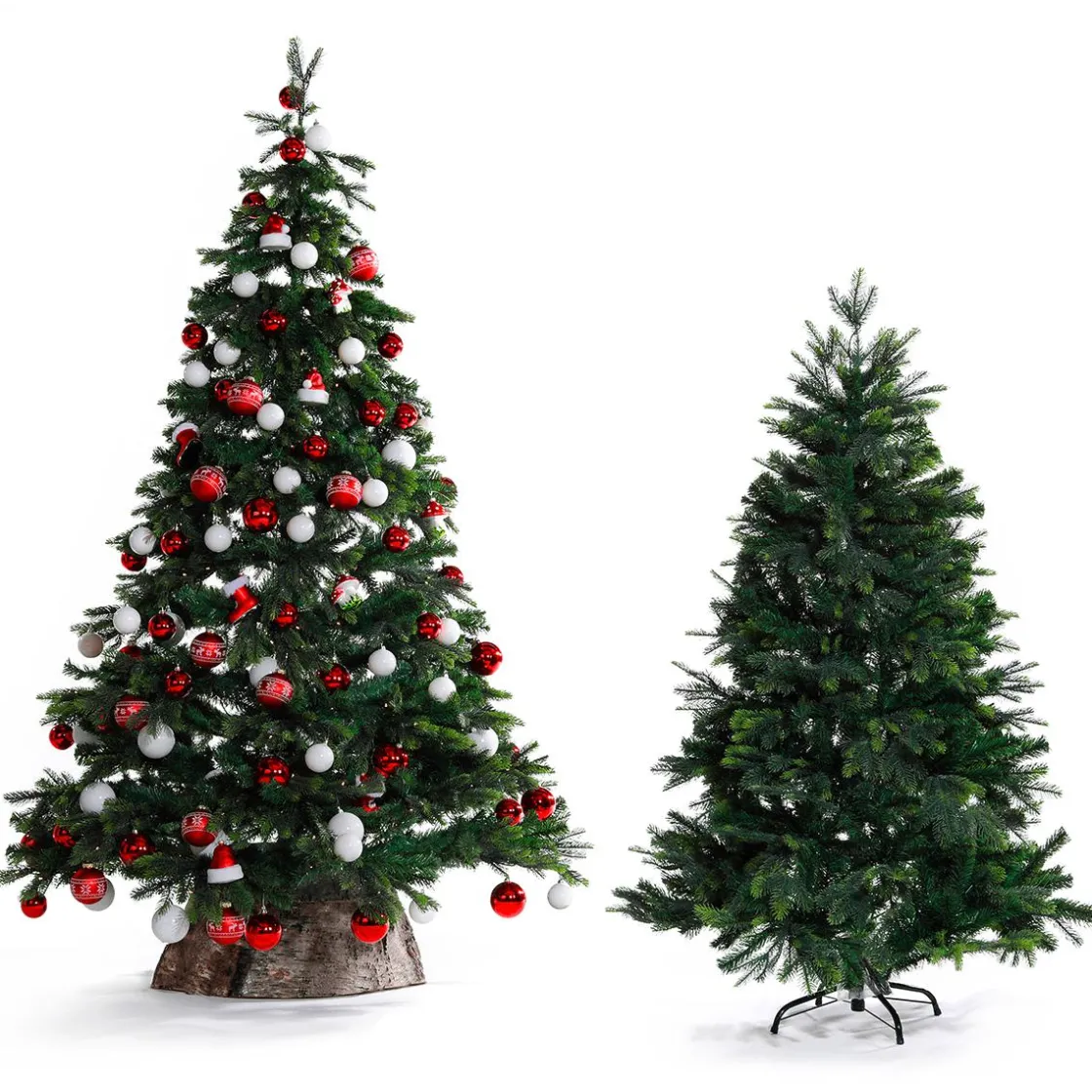 DecoWoerner Árboles De Navidad Artificiales>Árbol De Navidad Artificial Abeto Noble Con LED 210 Cm
