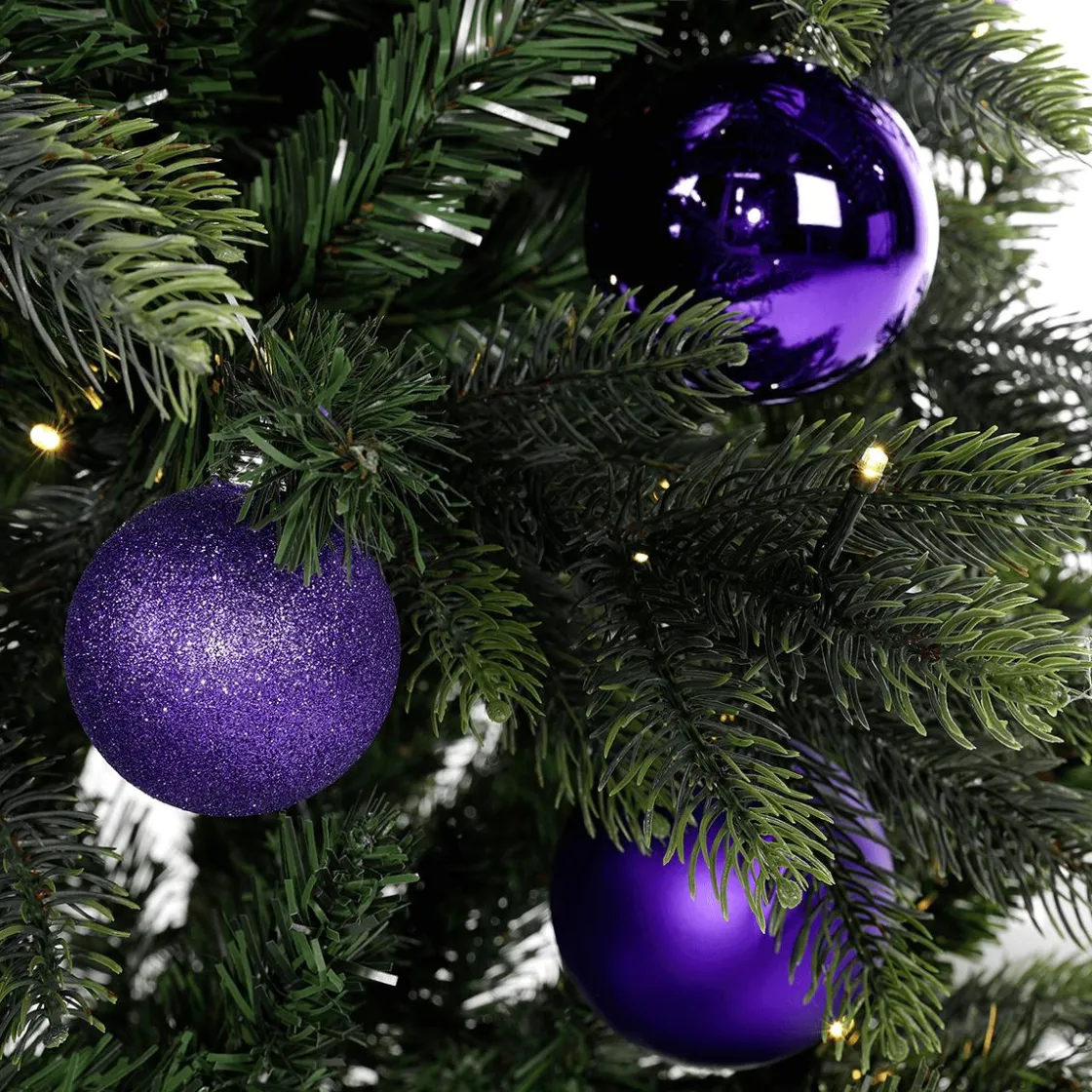 DecoWoerner Árboles De Navidad Artificiales>Árbol De Navidad Artificial Abeto Noble Con LED 210 Cm