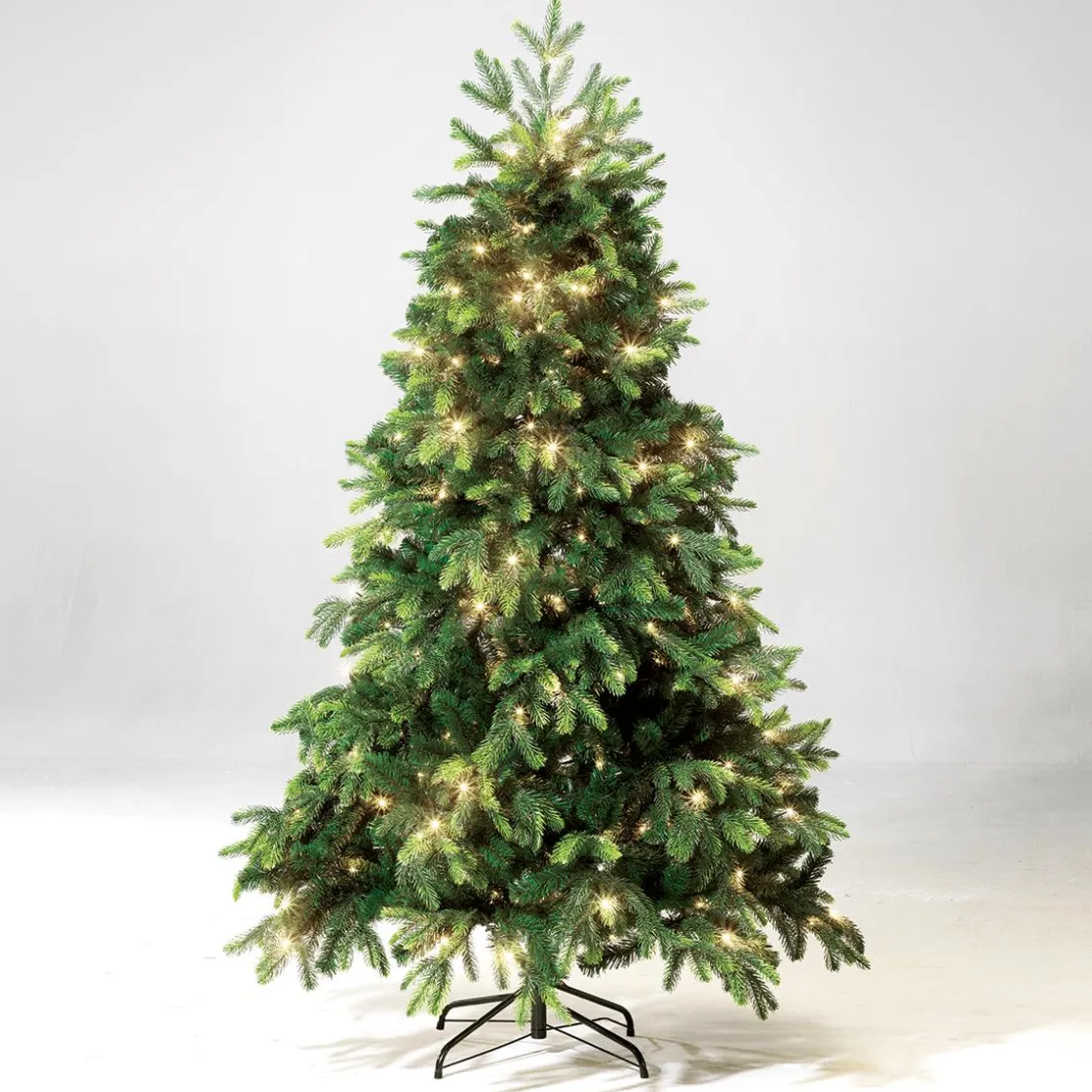 DecoWoerner Árboles De Navidad Artificiales>Árbol De Navidad Artificial Abeto Noble Con LED 240 Cm