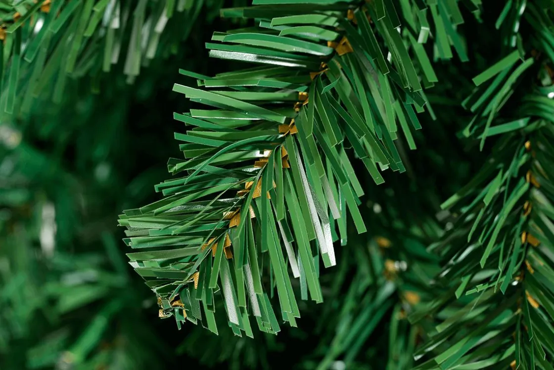 DecoWoerner Árboles De Navidad Artificiales>Árbol De Navidad Artificial Abeto Plateado Con LED 180 Cm