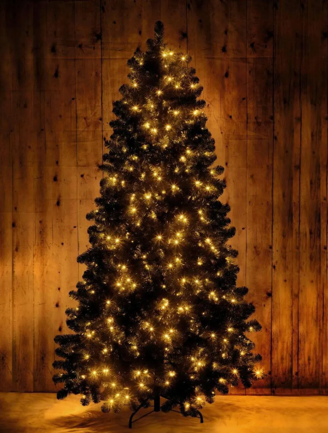 DecoWoerner Árboles De Navidad Artificiales>Árbol De Navidad Artificial Abeto Plateado Con LED 210 Cm
