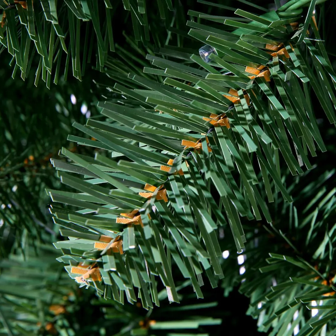 DecoWoerner Árboles De Navidad Artificiales>Árbol De Navidad Artificial Abeto Plateado Con LED 210 Cm
