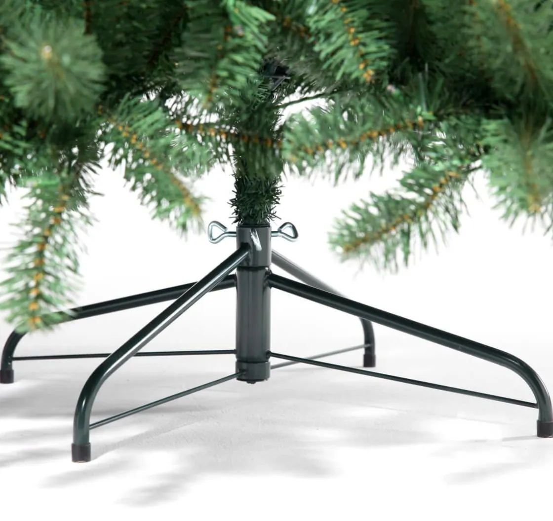 DecoWoerner Árboles De Navidad Artificiales>Árbol De Navidad Artificial Abeto Plateado Con LED 240 Cm