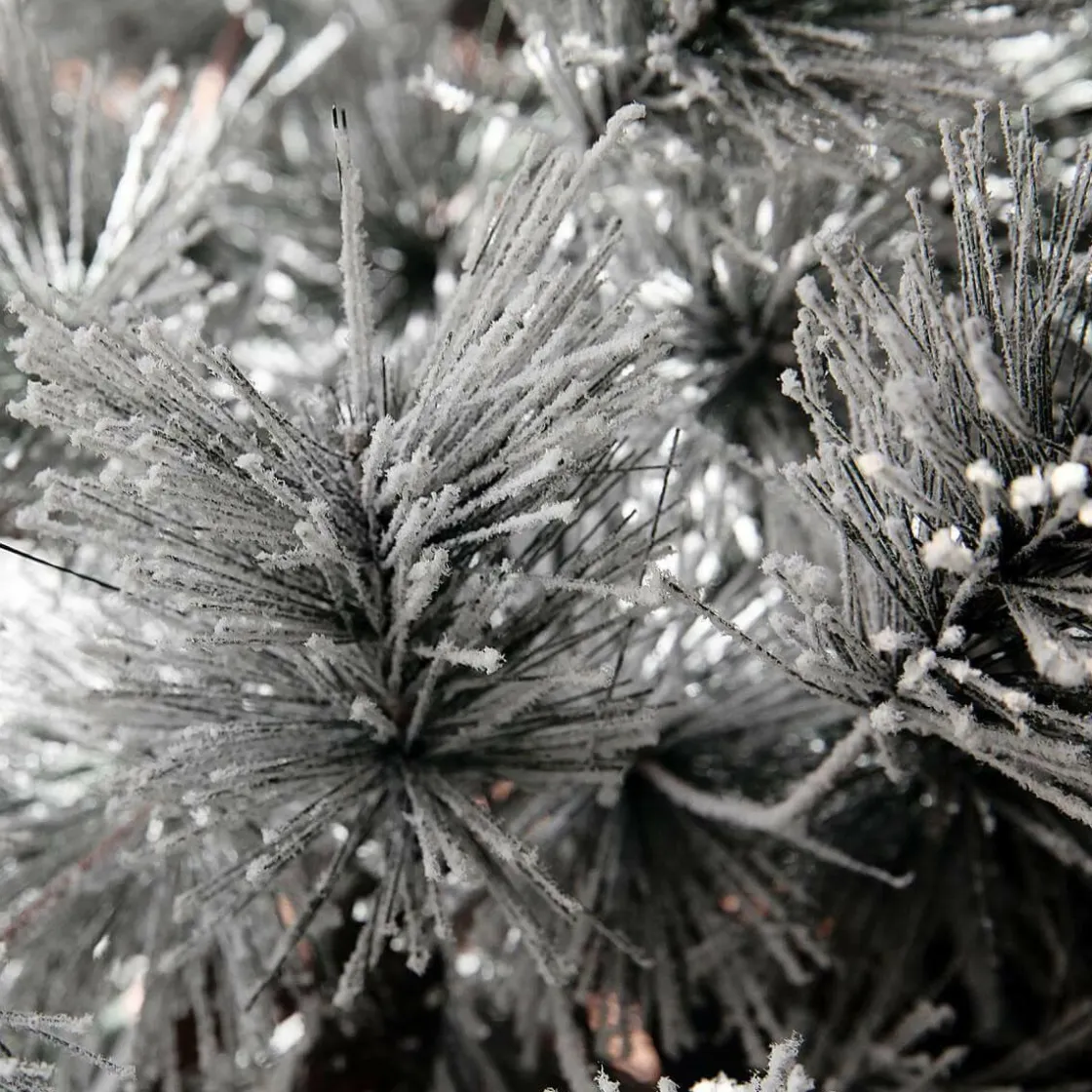 DecoWoerner Decoración De Invierno|Árboles Artificiales>Árbol De Navidad Artificial Colgante Pino Con Agujas Escarchadas Y LED 300 Cm