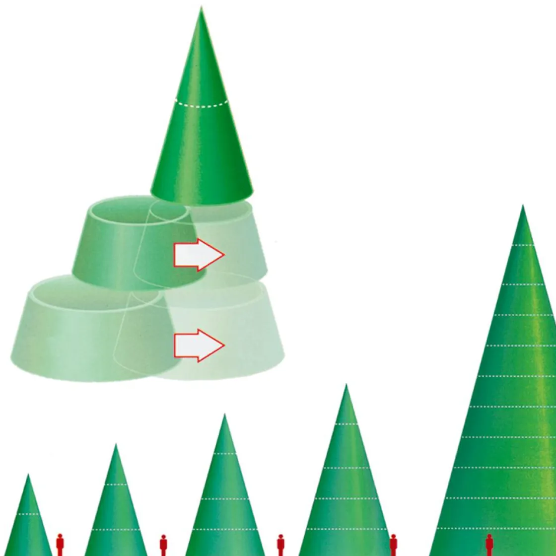 DecoWoerner Árboles Gigantescos>Árbol Gigante Sin Iluminación, Altura: 1.070 Cm