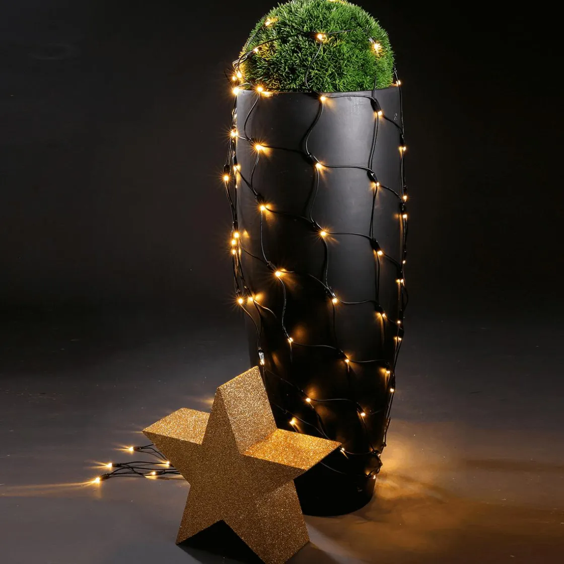 DecoWoerner Luces De Navidad>Red De Luces LED Para Uso Profesional Sistema IP67, 200 LED, 250 X 120 Cm, Sin Cable
