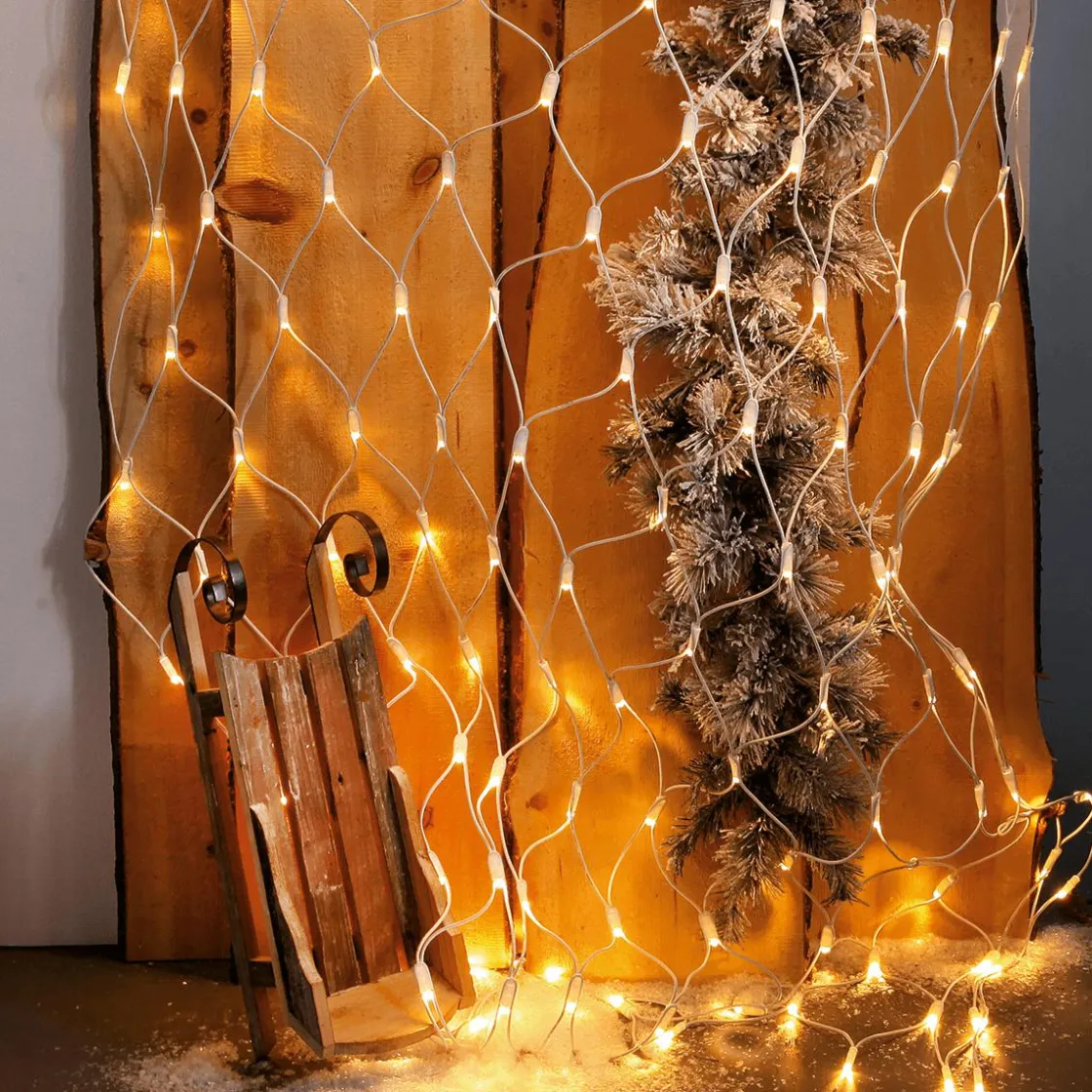 DecoWoerner Luces De Navidad>Red De Luces LED Para Uso Profesional Sistema IP67, 200 LED, 250 X 120 Cm, Sin Cable