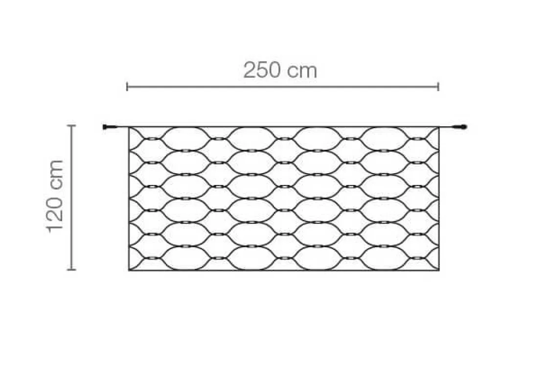 DecoWoerner Luces De Navidad>Red De Luces LED Para Uso Profesional Sistema IP67, 200 LED, 250 X 120 Cm, Sin Cable
