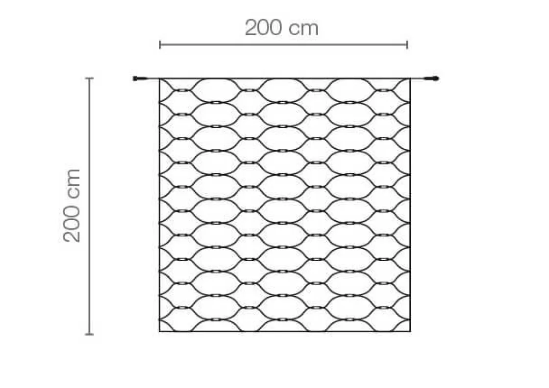 DecoWoerner Luces De Navidad>Red De Luces LED Para Uso Profesional Sistema IP20, 300 LED, 200 X 200 Cm, Sin Cable