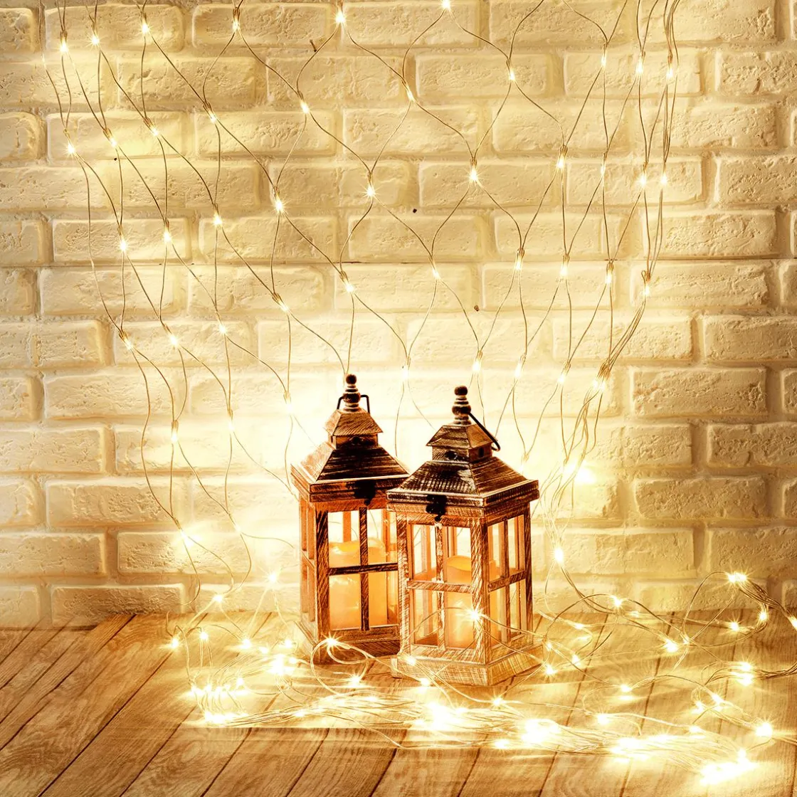 DecoWoerner Luces De Navidad>Red De Luz LED Profesional IP20, 250 Cm Sin Cable De Alimentación, Transparente
