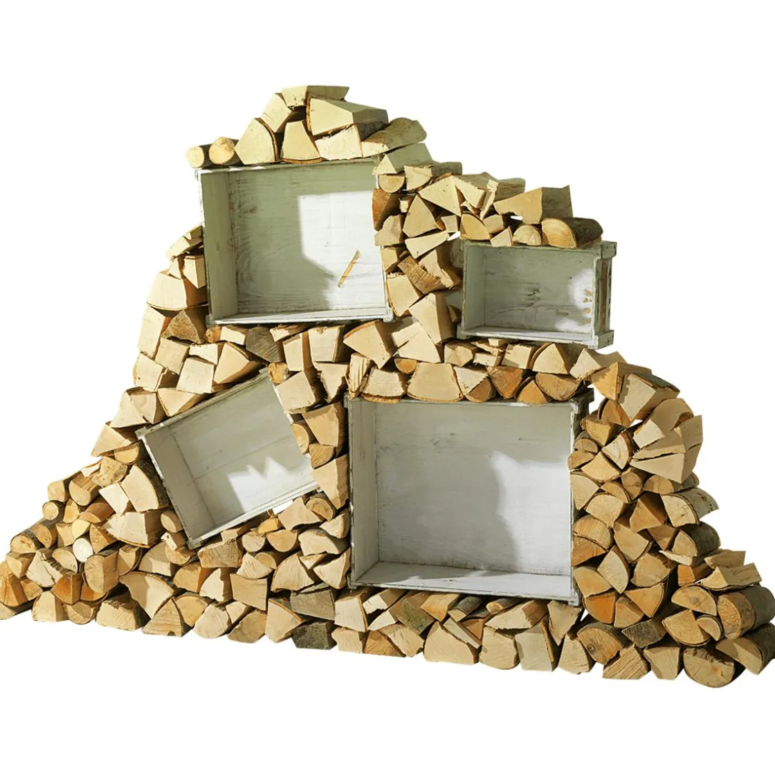 DecoWoerner Decoración Natural|Decoración De Otoño>Rodaja De Leña Decorativa Secada