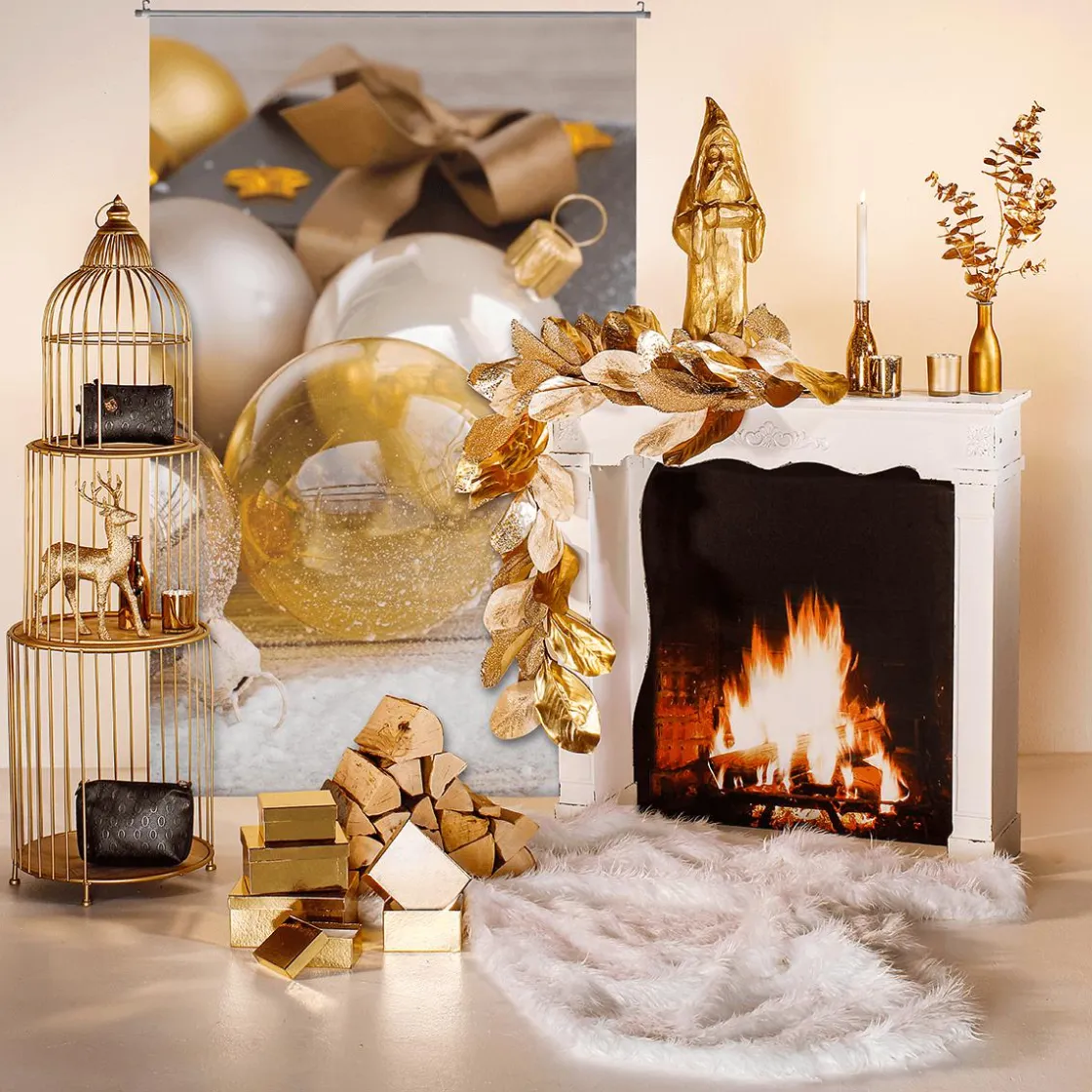 DecoWoerner Decoración Natural|Decoración De Otoño>Rodaja De Leña Decorativa Secada