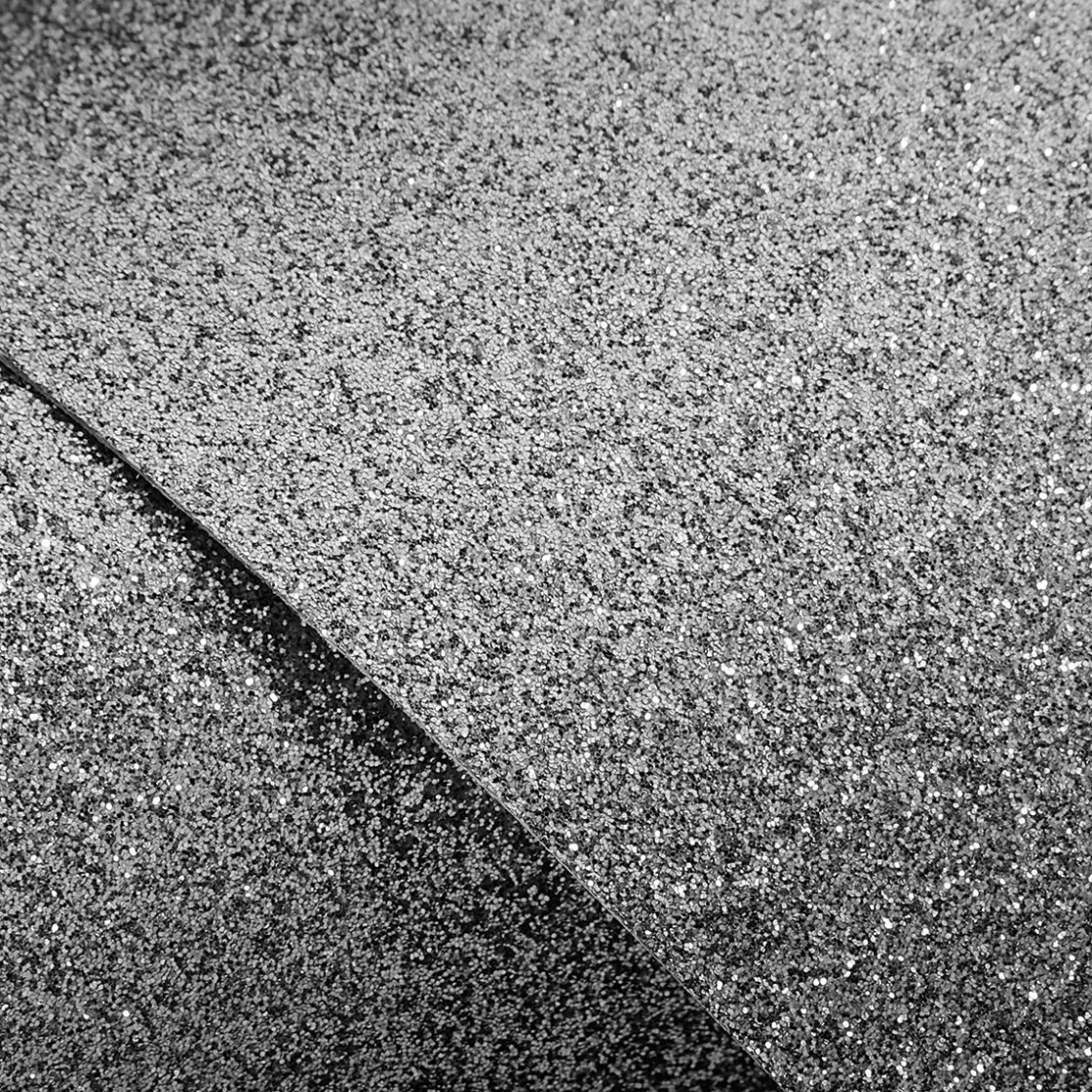 DecoWoerner Láminas Y Películas Decorativas>Rollo De Película Adhesiva Gris Oscuro Con Purpurina De 50 Cm X 5 M
