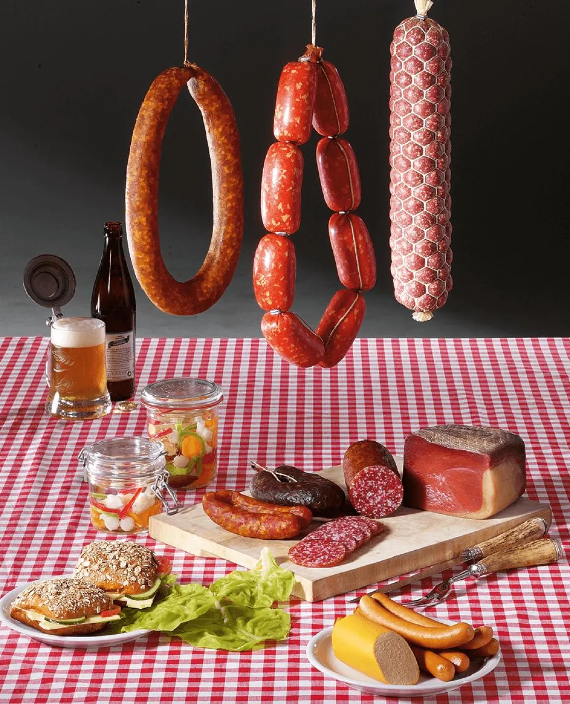 DecoWoerner Carnes Y Embutidos>Rosca De Salchicha Alimento De Imitación 30 Cm