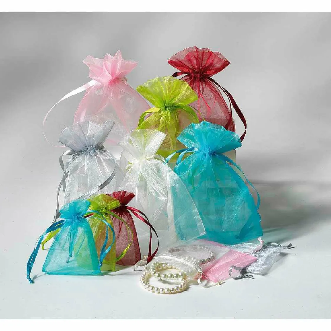 DecoWoerner Bolsitas Con Cordón>Saquitos De Organza 10 Cm, 50 Piezas, do