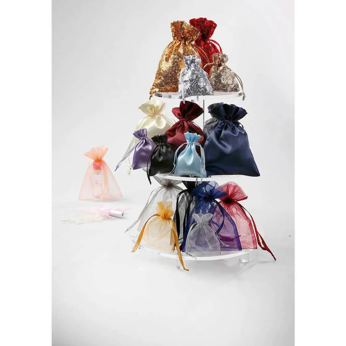 DecoWoerner Bolsitas Con Cordón>Saquitos De Organza 10 Cm, 50 Piezas,