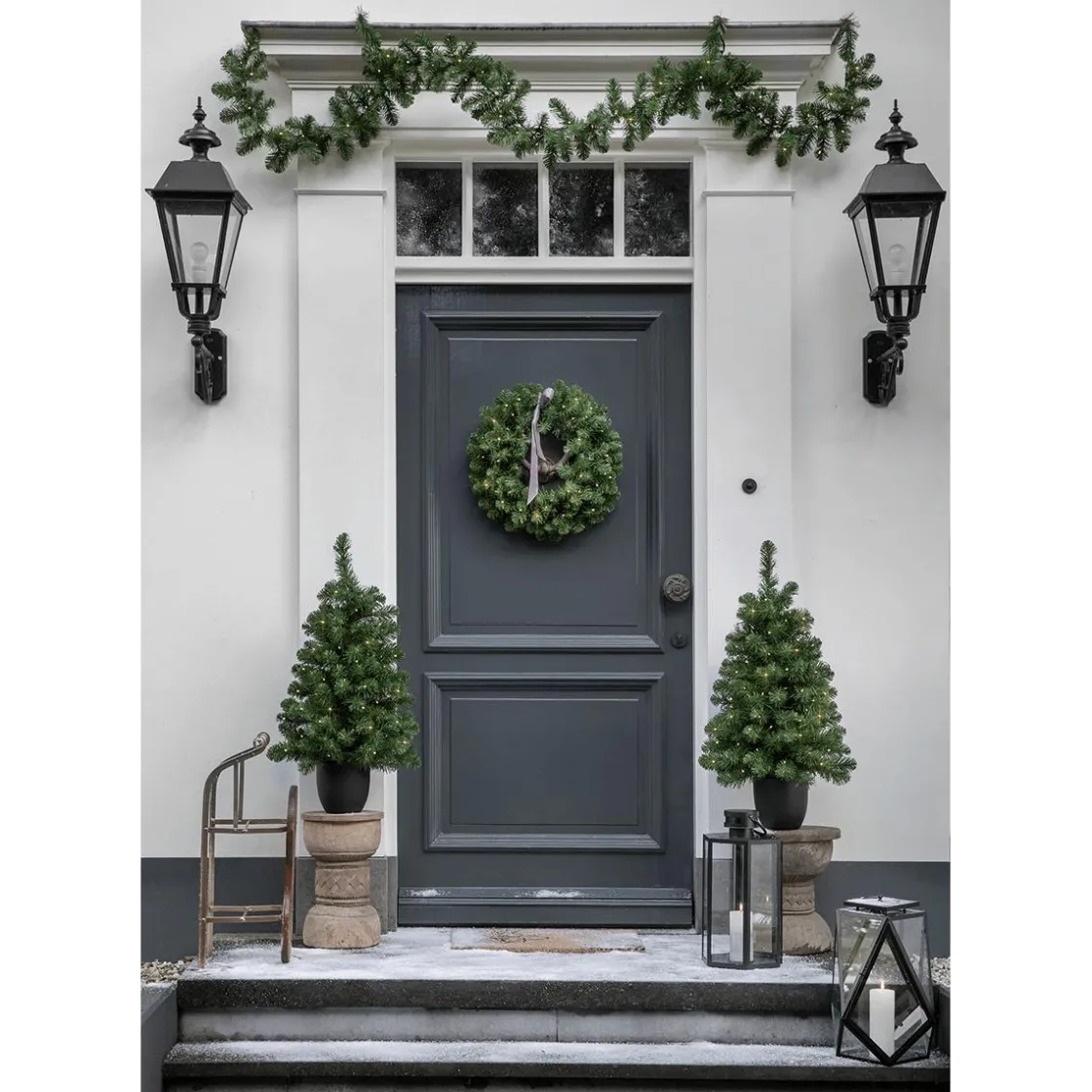 DecoWoerner Luces De Navidad|Coronas De Navidad>Set Completo De Decoración Navideña LED