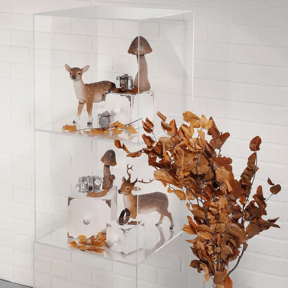 DecoWoerner Decoración De Otoño>Seta Deco 20 Cm De Altura, 8 Cm Ø,