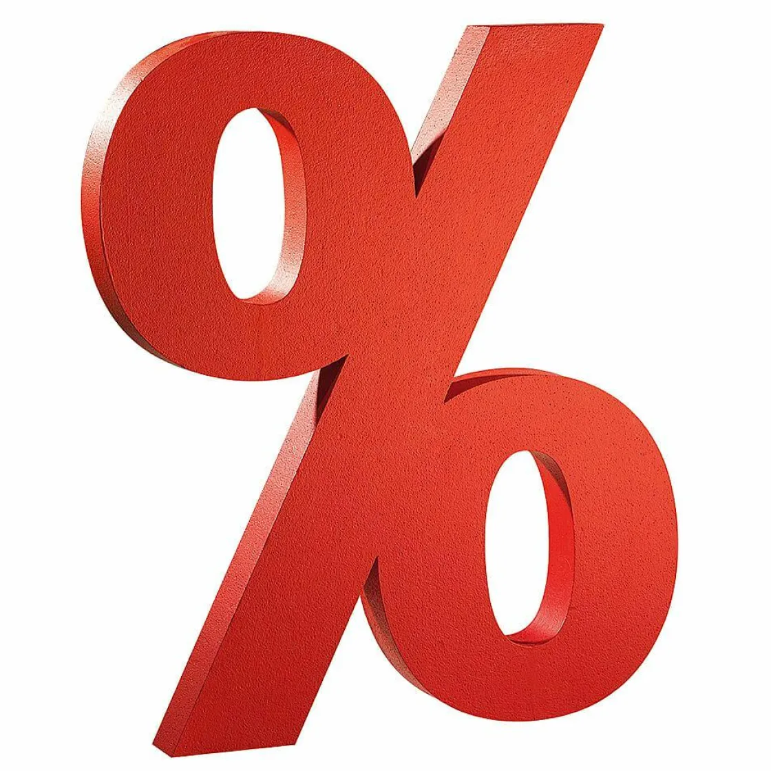 DecoWoerner Material De Rebajas>Signo De Porcentaje 3D, Altura 90 Cm