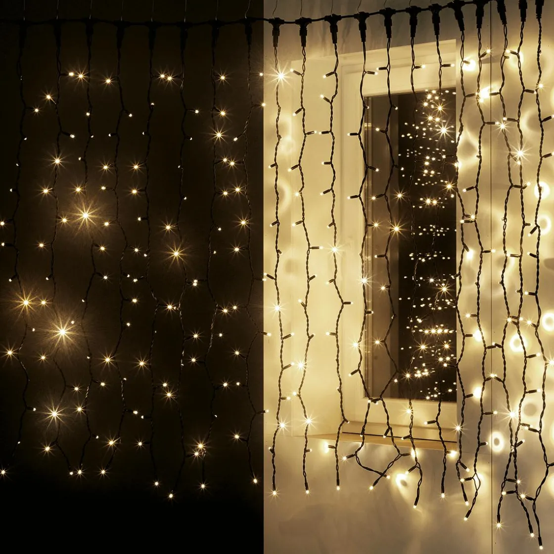 DecoWoerner Luces De Navidad>Sistema De Cortina De Luz LED Profesional IP67 150 Cm