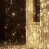 DecoWoerner Luces De Navidad>Sistema De Cortina De Luz LED Profesional IP67, 700 Cm Sin Cable De Alimentación, Negro