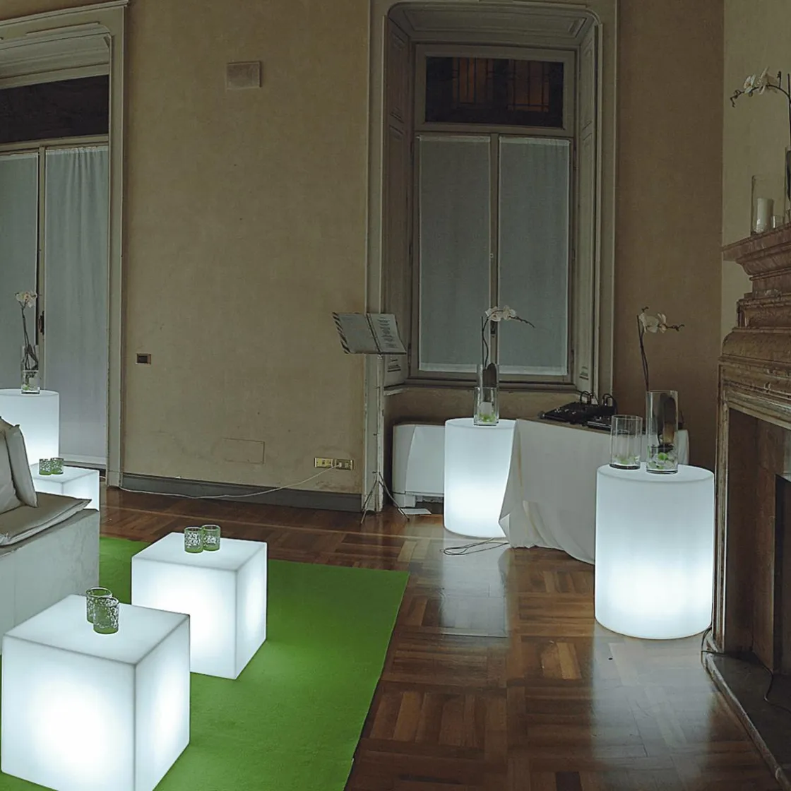 DecoWoerner Luz Decorativa>Slide Cubo Luminoso "Cube", 43 Cm