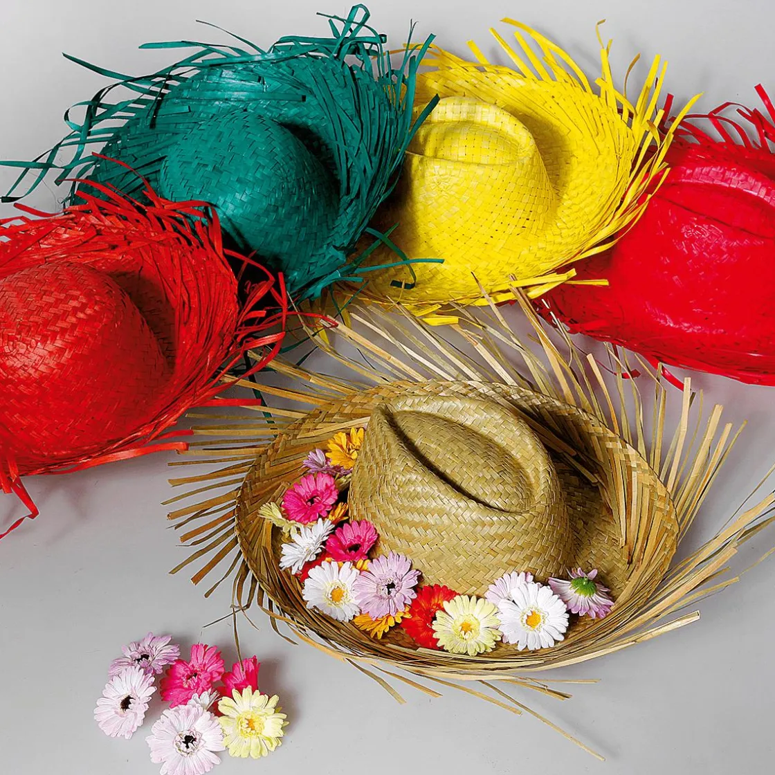 DecoWoerner Decoración De Verano>Sombrero De Paja, Color