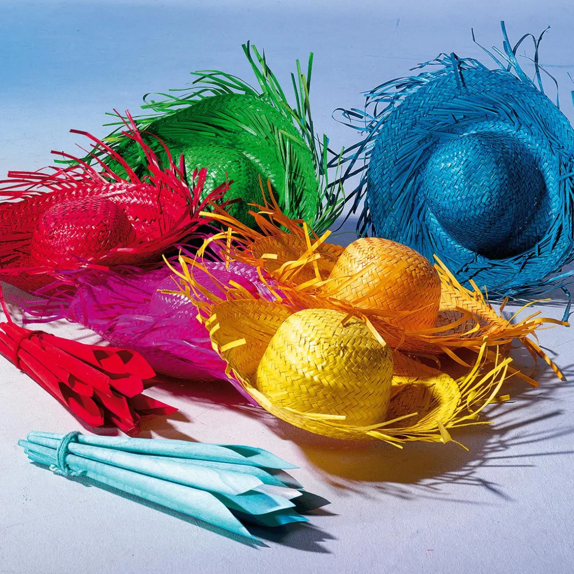 DecoWoerner Decoración De Verano>Sombrero De Paja, Color