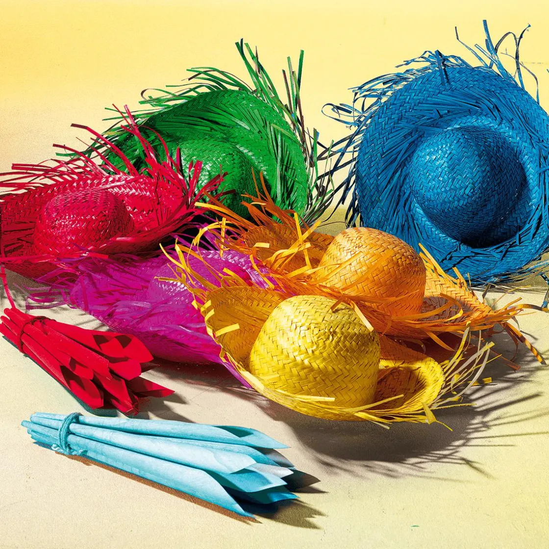 DecoWoerner Decoración De Verano>Sombrero De Paja Decorativo, Color