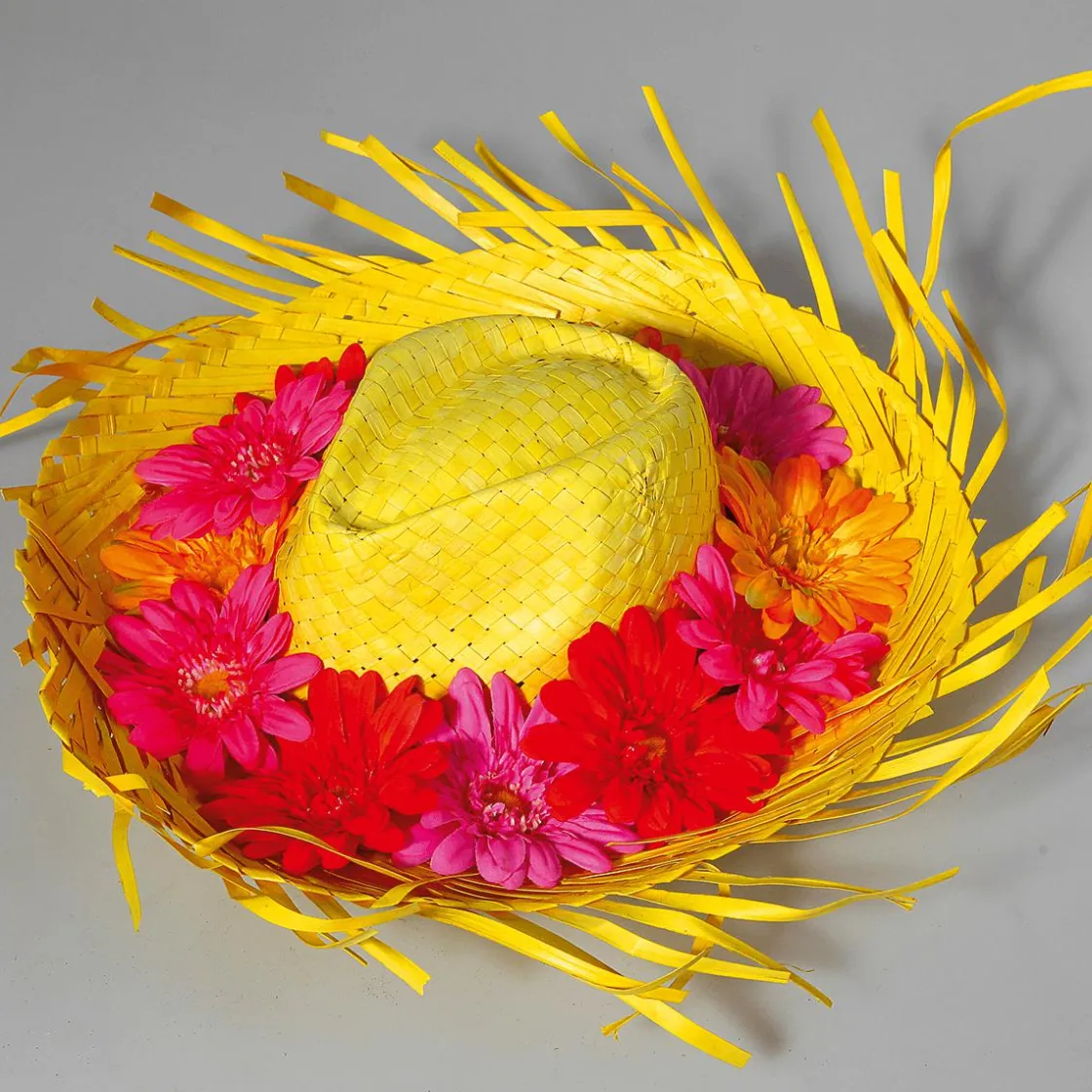 DecoWoerner Decoración De Verano>Sombrero De Paja Decorativo, Color