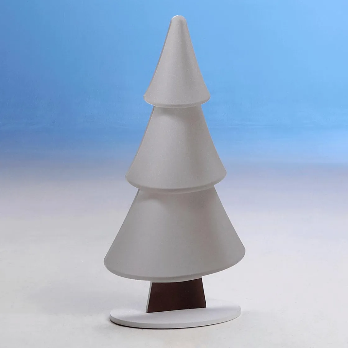 DecoWoerner Decoración De Invierno|Figuras De Navidad>Soporte De Abeto De Nieve Con Purpurina 34 X 69 Cm Plata
