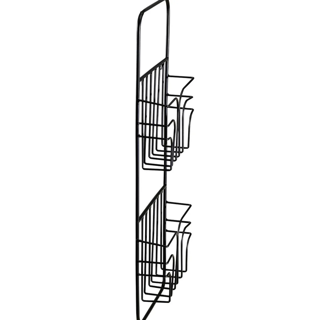 DecoWoerner Expositores Para Tiendas>Soporte De Pared Para Folletos, 2 Compartimentos, Longitud 73 Cm