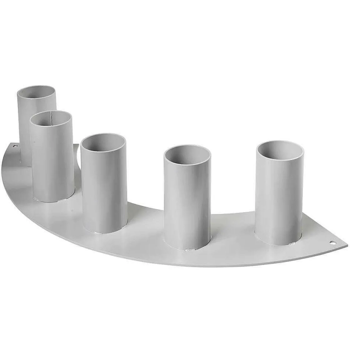 DecoWoerner Decoración Natural|Macetas Y Artículos De Decoración>Soporte Metálico 5 Recipientes, 15 Cm De Altura, Gris, Curvado