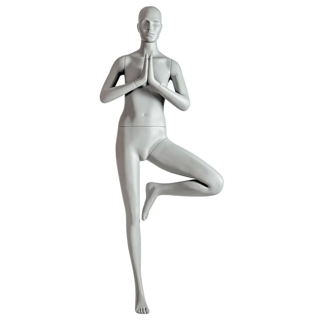 DecoWoerner Maniquíes>Sport Mannequin Lady Yoga Postura Del Arbol - Pierna Izquierda Levantada
