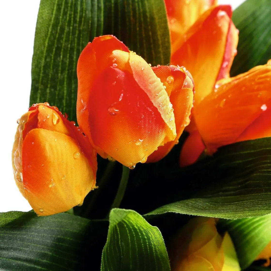 DecoWoerner Decoración De Primavera|Ramos Y Coronas De Flores>Surtido De Ramo De Tulipanes Artificial