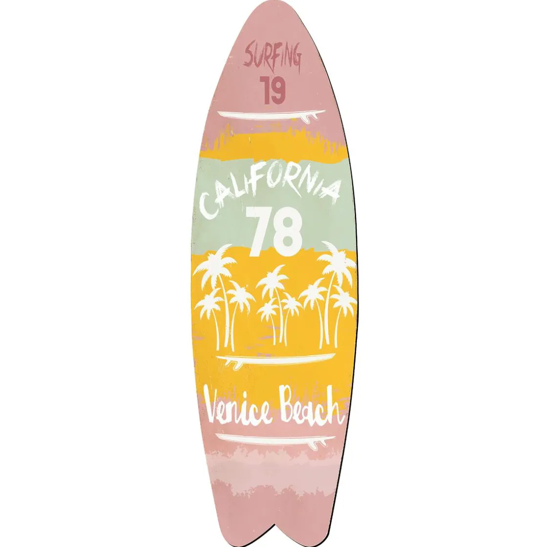 DecoWoerner Decoración De Verano>Tabla De Surf De Madera Deco 130 Cm