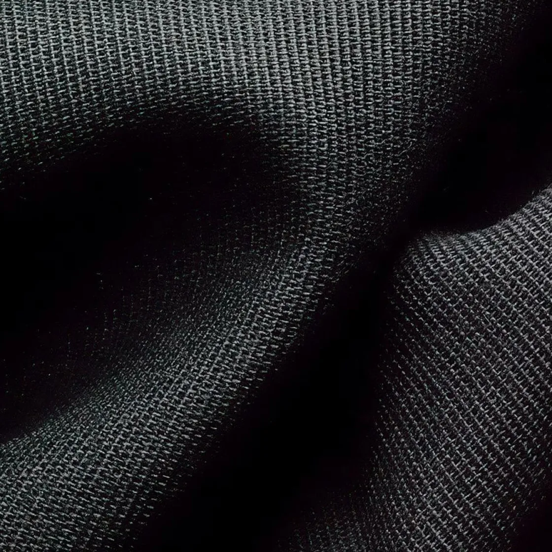 DecoWoerner Telas>Tejido De Viscosa Costilla Negra, 120 Cm De Ancho