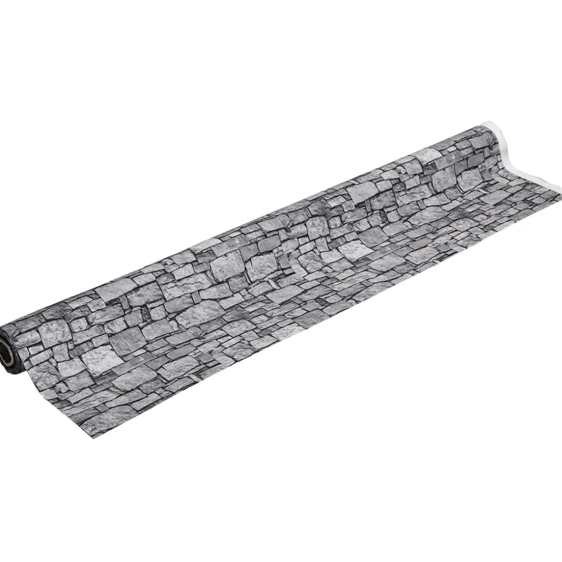 DecoWoerner Telas>Tejido Decorativo "Muro De Piedras", Anchura: 140 Cm