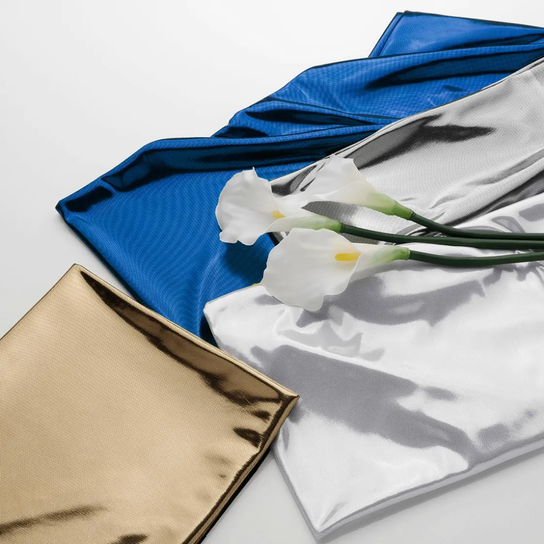 DecoWoerner Telas>Tela Brillante Jersey De Papel De Aluminio , Anchura: 106 Cm