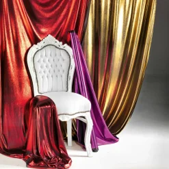 DecoWoerner Telas>Tela Brillante Jersey De Papel De Aluminio , Anchura 110 Cm