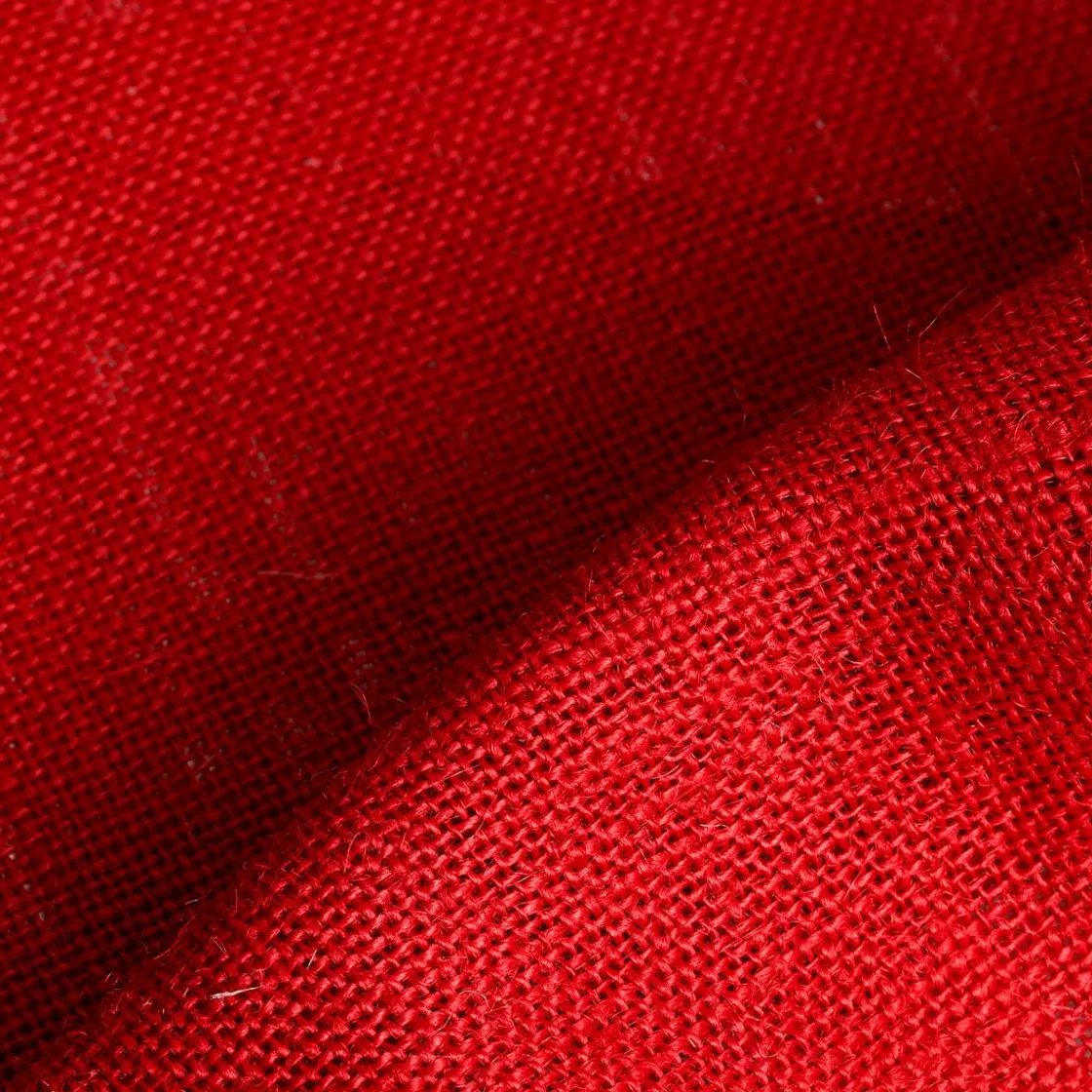 DecoWoerner Telas>Tela De Arpillera Roja, Anchura: 160 Cm